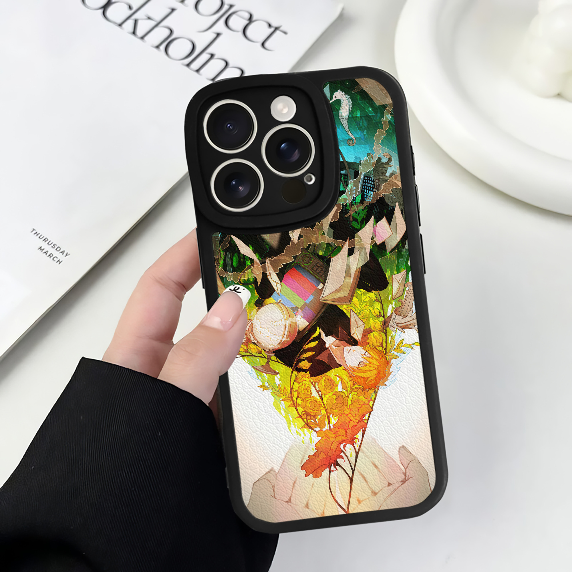 （画像用） ブリーチ BLEACH 【iPhone 16シリーズ対応】シリコンスマホケース（レザー調） 材質：シリコン